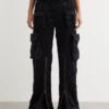 Acne Studios Patessa Crinkled Velvet Trousers