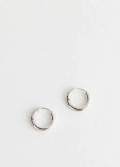 Round Hoop One Touch Earrings