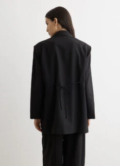 Ganni Drapey Melange Oversized Blazer -Style Haven Shop womens incu 572 5baf2eb8 026c 443d b2cc 53893770a85c