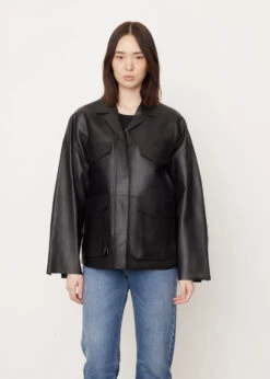 Toteme Army Leather Jacket