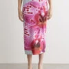 Orchid Print Skirt
