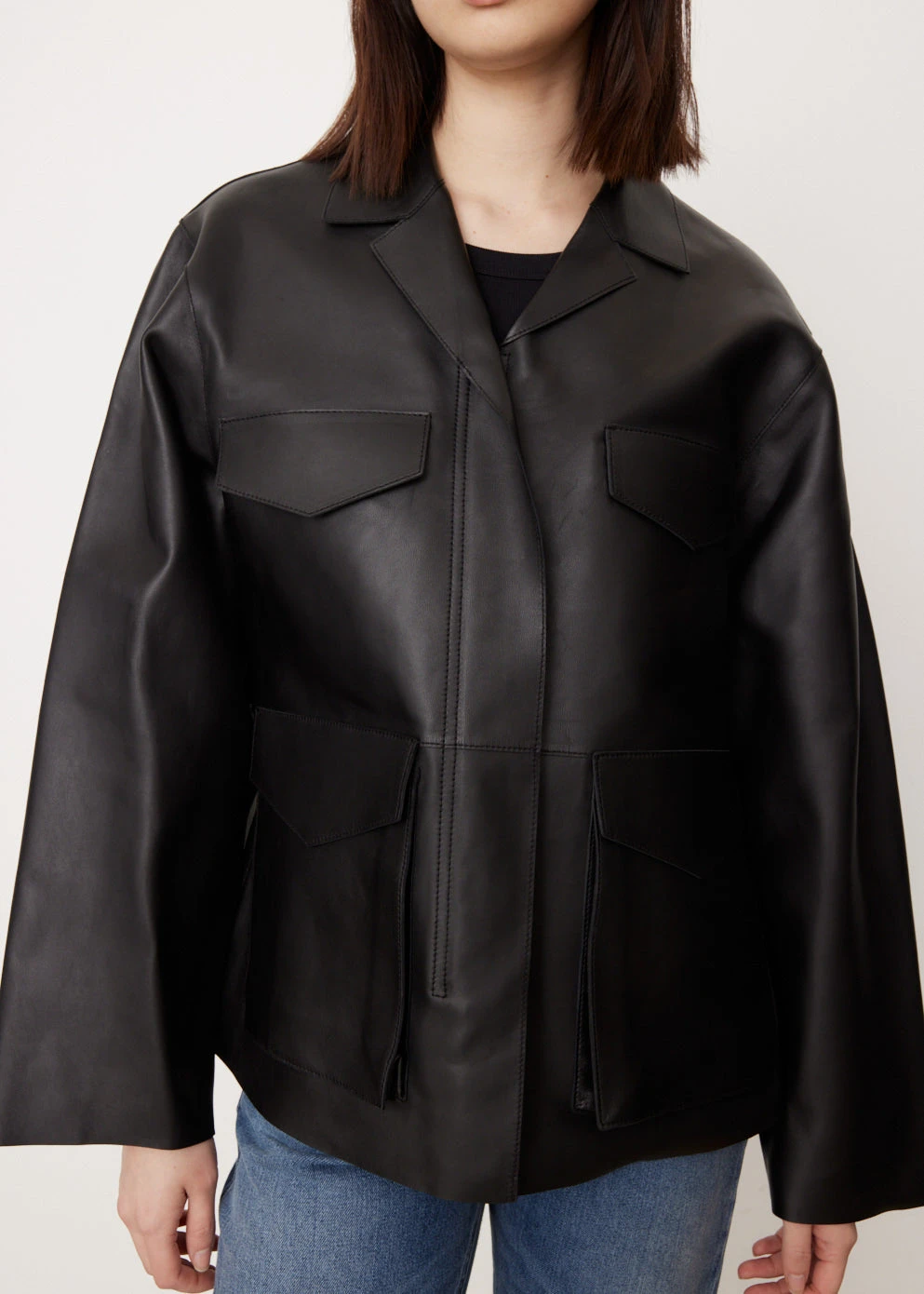 Toteme Army Leather Jacket 2 Toteme Army Leather Jacket - Image 2