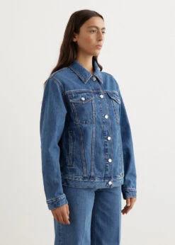 Toteme Classic Denim Jacket -Style Haven Shop womens incu 580 c57cdd44 0ee2 43da bb1e 28a0f715668d