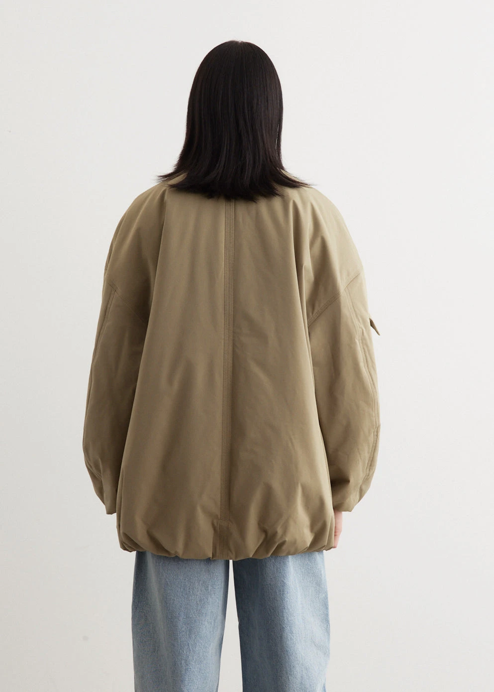 Ganni Light Twill Oversized Bomber Jacket 4 Ganni Light Twill Oversized Bomber Jacket - Image 4
