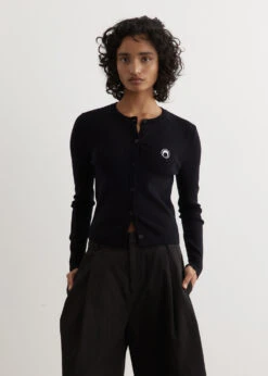 Marine Serre Core Knit Cardigan -Style Haven Shop womens incu 588 be078464 395d 41cf 9b49 a3b21a087a3d