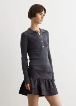 Ganni Mini Ribbed Merino Polo -Style Haven Shop womens incu 602 dec0c7c6 0a3d 4feb 8822 aa7cb96f200a