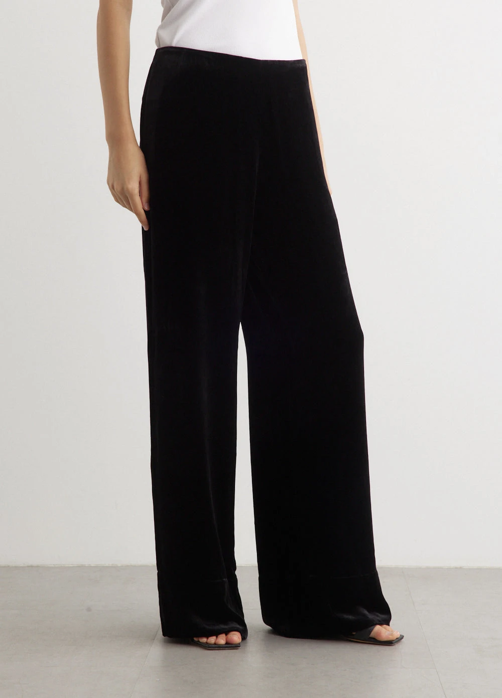 Toteme Wide Velvet Trousers 4 Toteme Wide Velvet Trousers - Image 4