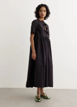 Ganni Cotton Poplin Tie String Long Dress 8 Ganni Cotton Poplin Tie String Long Dress -Style Haven Shop womens incu 615 e3893765 c71c 4576 b4b7 d092247ded37