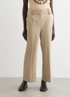 Ganni Drapey Melange Cropped Pants -Style Haven Shop womens incu 633 a32f2608 707d 435d 96c6 253369051a7c