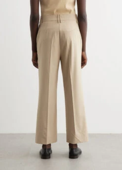 Ganni Drapey Melange Cropped Pants -Style Haven Shop womens incu 637 75f367e1 e277 495f 9b6e 4bbc90f083f7