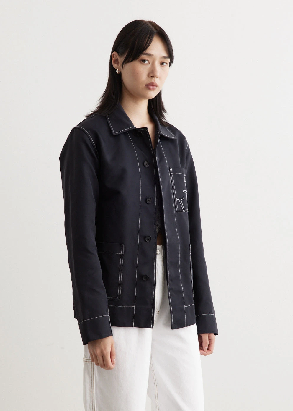 JW Anderson Contrast Seam Workwear Jacket 4 JW Anderson Contrast Seam Workwear Jacket - Image 4