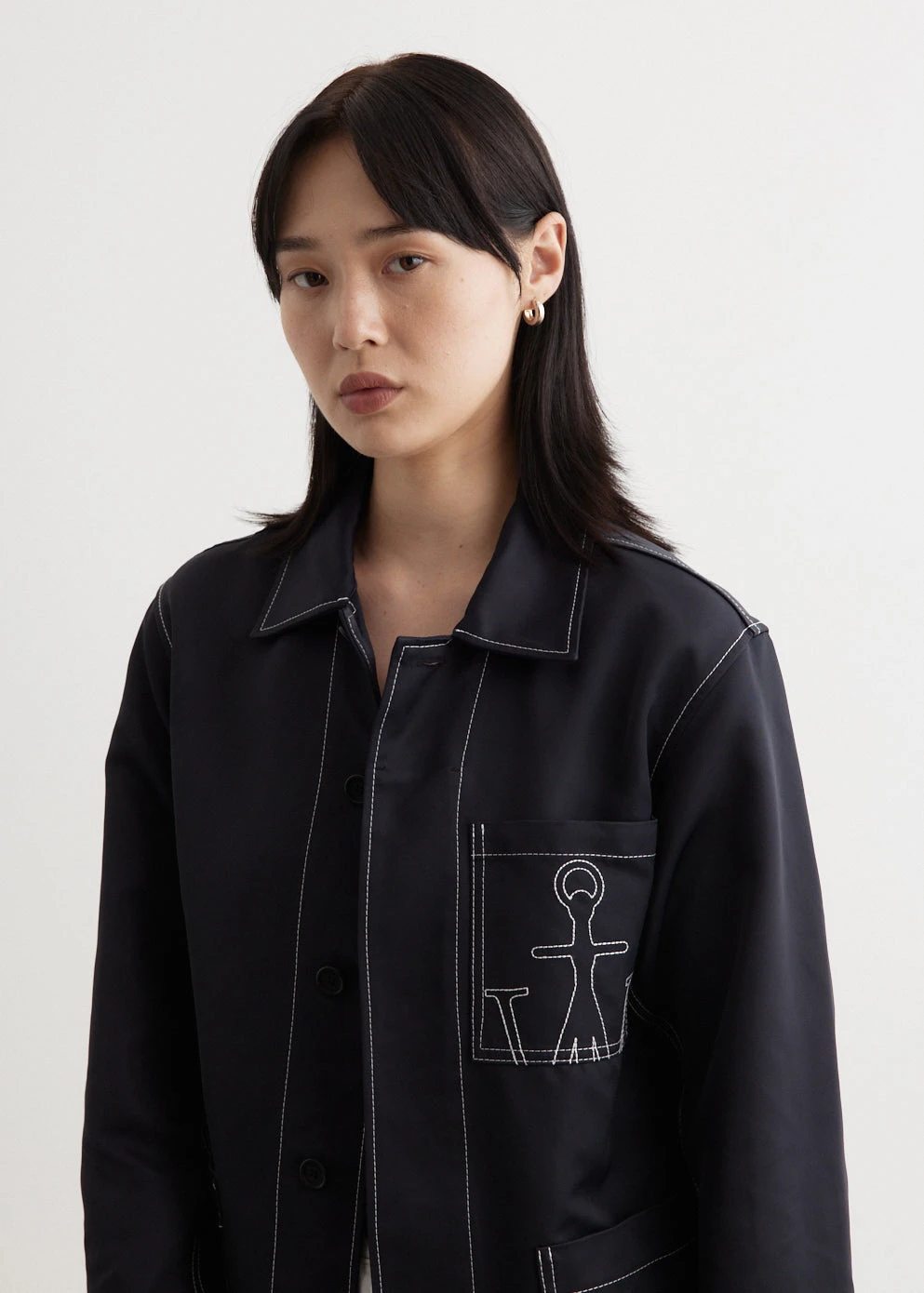 JW Anderson Contrast Seam Workwear Jacket 2 JW Anderson Contrast Seam Workwear Jacket - Image 2