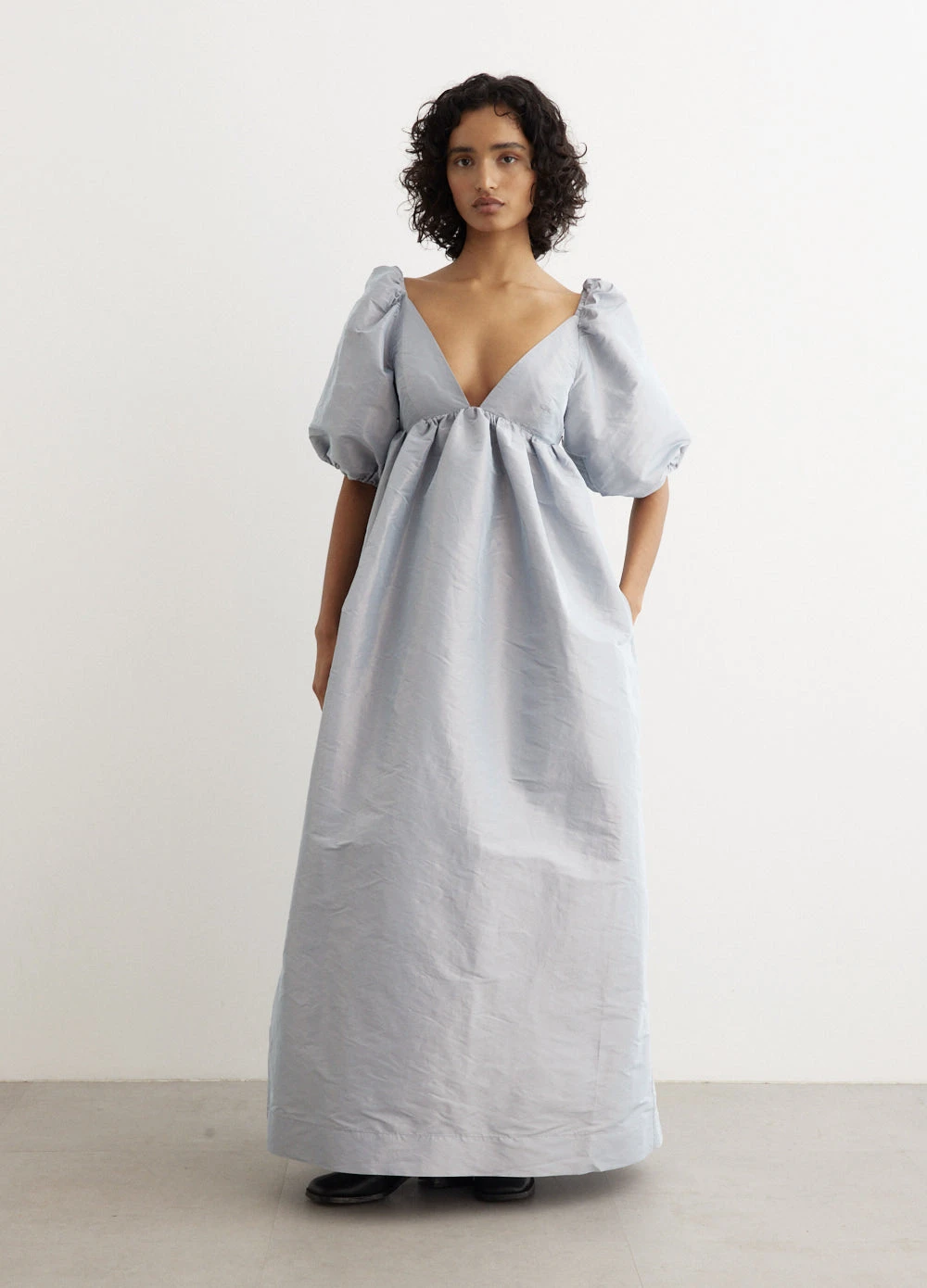 Ganni Shiny Taffeta Long Dress 1 Ganni Shiny Taffeta Long Dress