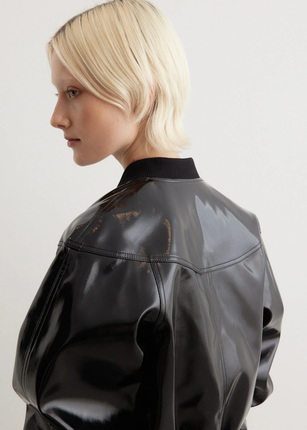 Raglan Patent Leather Jacket 2 Raglan Patent Leather Jacket - Image 2