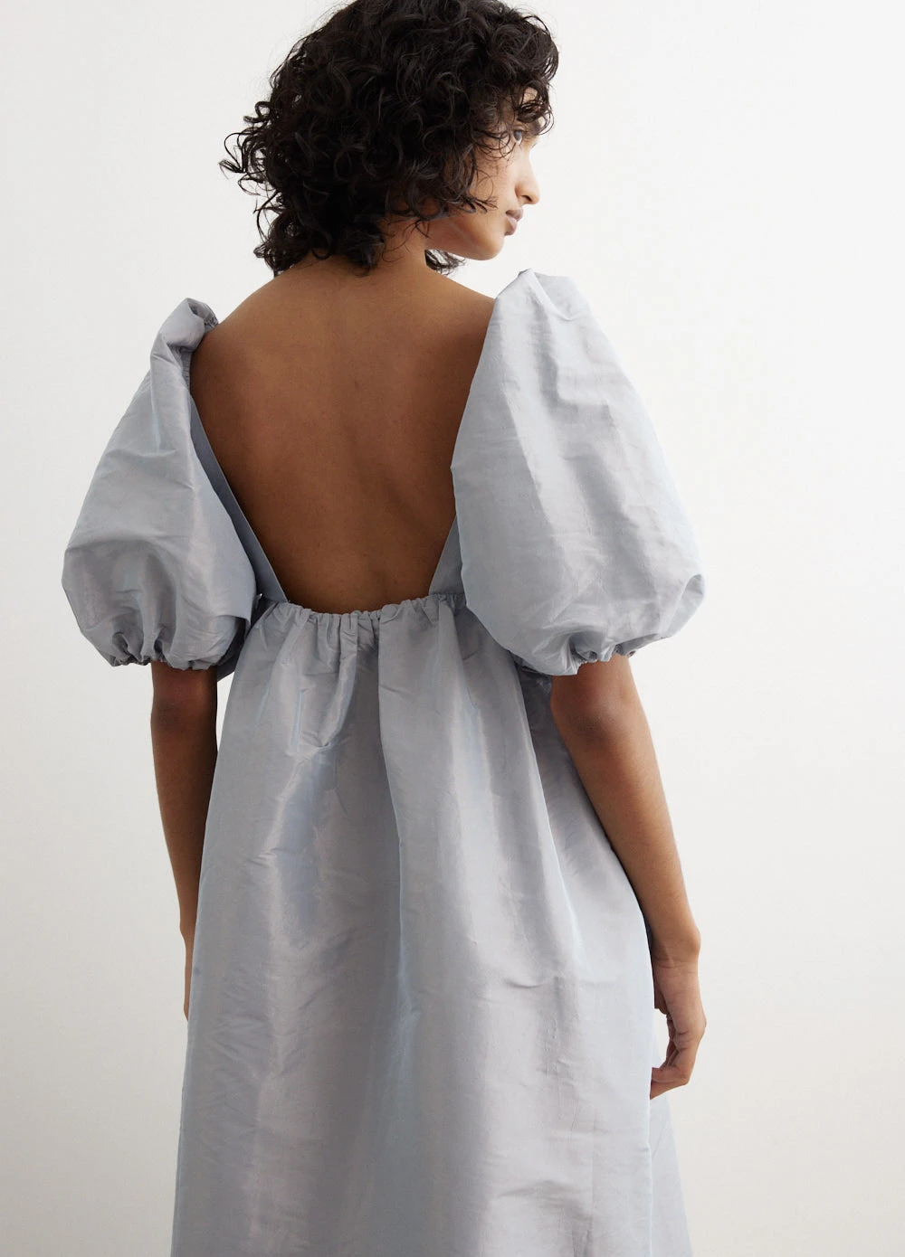 Ganni Shiny Taffeta Long Dress 2 Ganni Shiny Taffeta Long Dress - Image 2