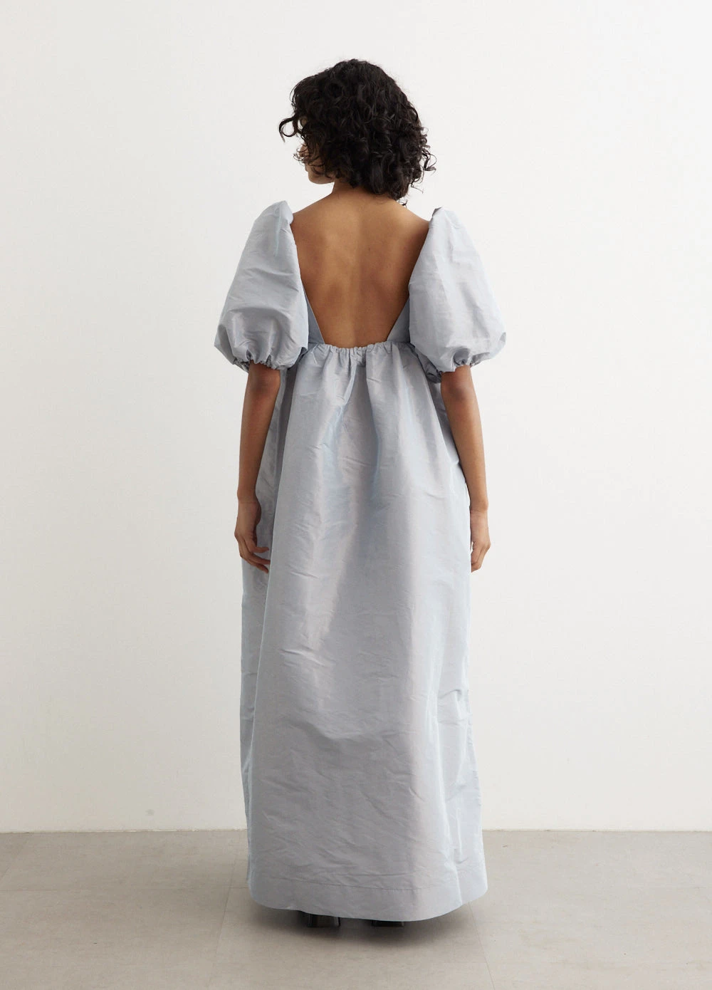 Ganni Shiny Taffeta Long Dress 3 Ganni Shiny Taffeta Long Dress - Image 3