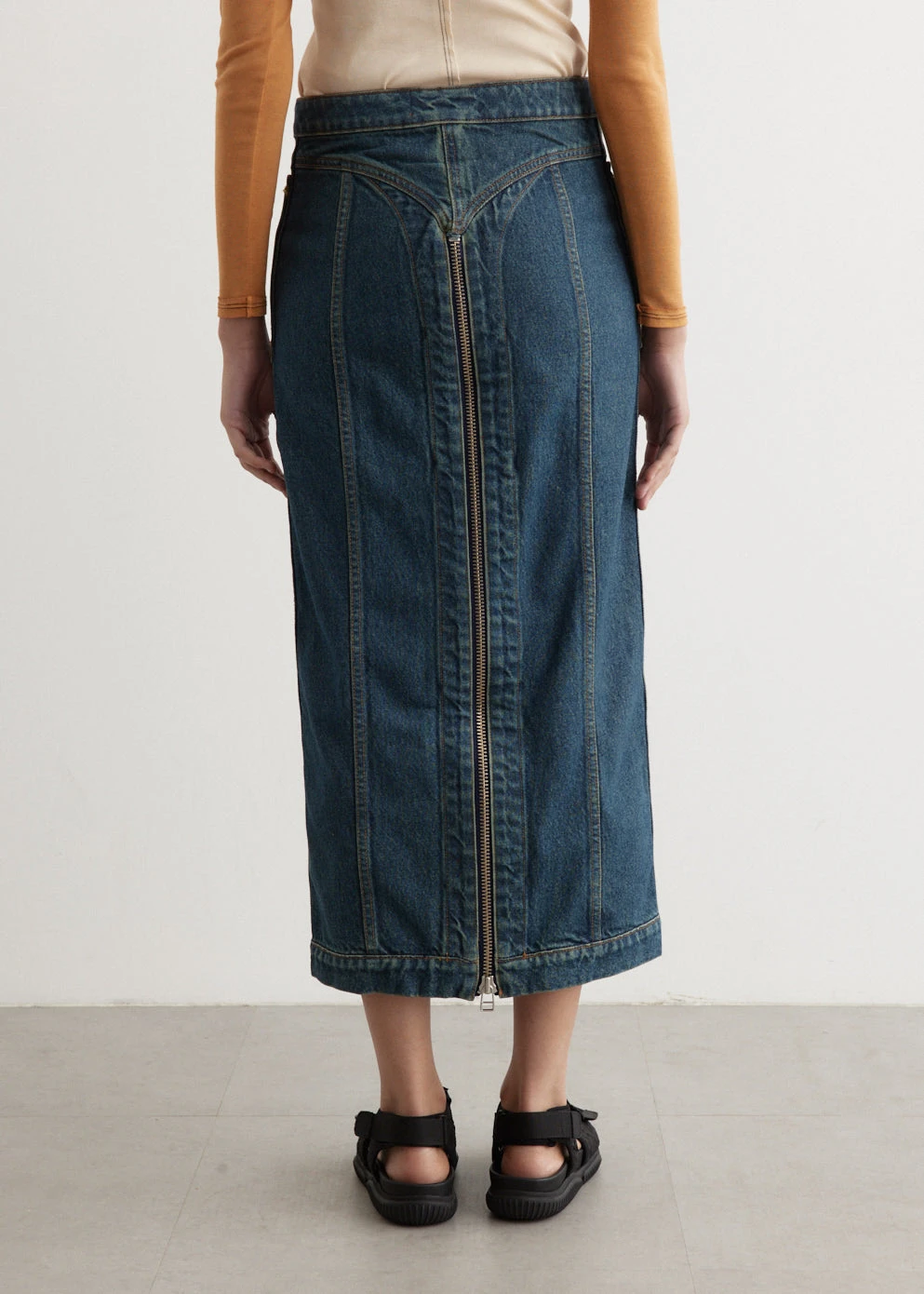 Denim Zip Skirt 5 Denim Zip Skirt - Image 5
