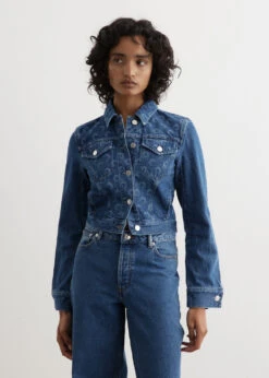 Marine Serre Deadstock Denim Boxy Jacket