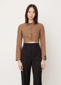 Marine Serre Regenerated Moon Diamant Tailored Jacket