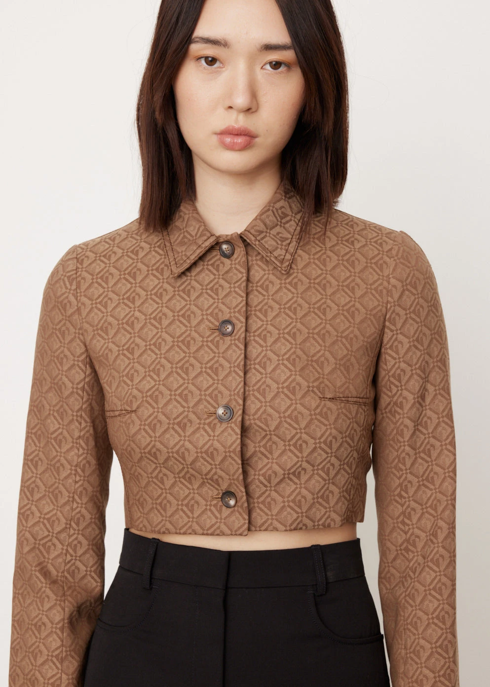 Marine Serre Regenerated Moon Diamant Tailored Jacket 2 Marine Serre Regenerated Moon Diamant Tailored Jacket - Image 2