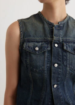 Gilet Denim Vest -Style Haven Shop womens incu 692 aa53da23 8ca0 45ca 8ef5 8ab1caeacc09
