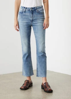 Rag & Bone Nina High-Rise Ankle Flare Jeans