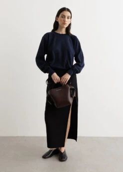 Elastic High Gauge Sweat Pullover