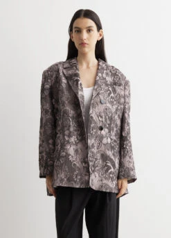 Ganni Rippled Jacquard Oversized Blazer -Style Haven Shop womens incu 723 8cbeef0b 7bb8 42e0 a0ce e57ada2591b2