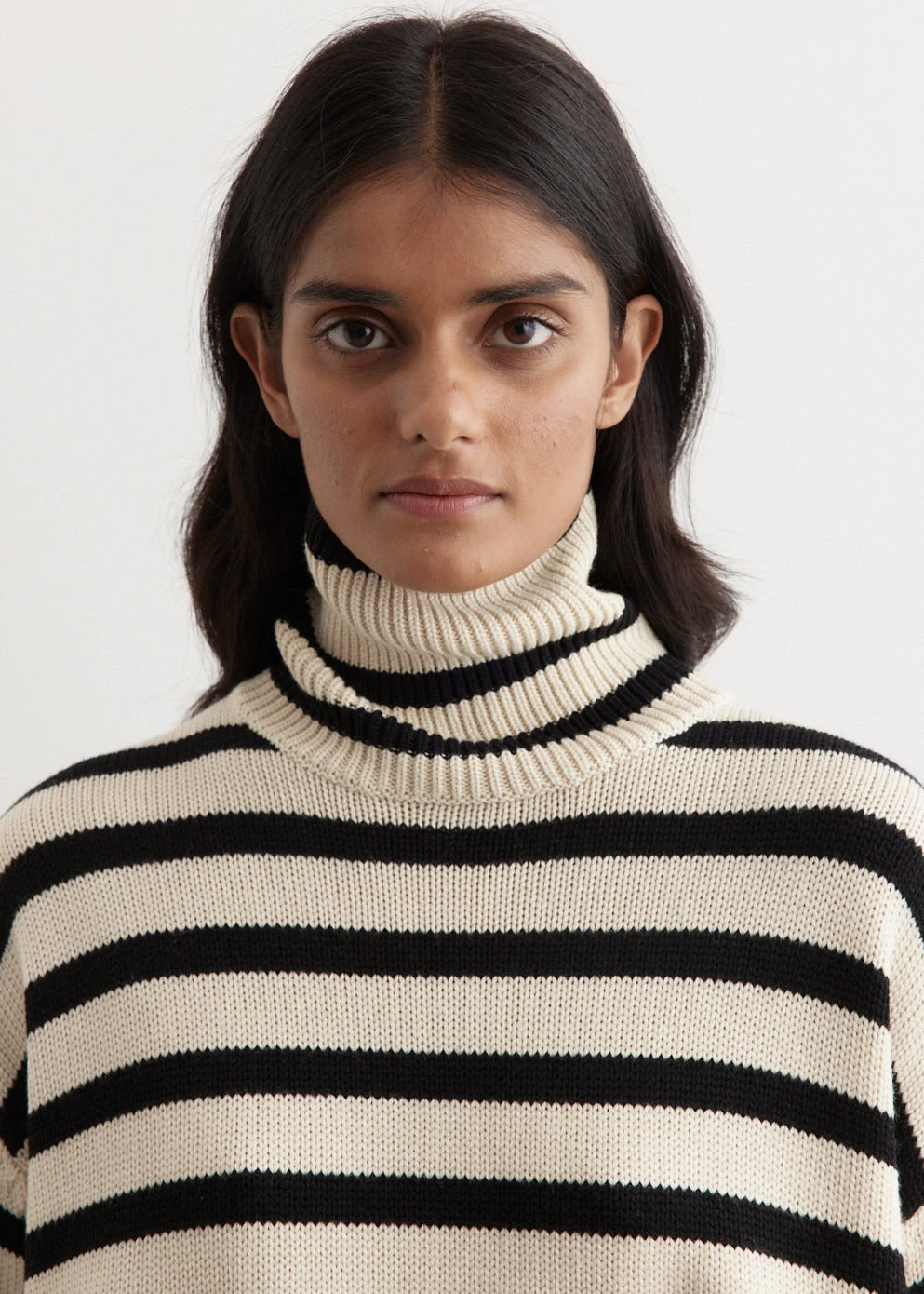 Toteme Signature Stripe Turtleneck Sweater 2 Toteme Signature Stripe Turtleneck Sweater - Image 2