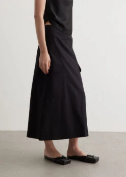 Studio Nicholson Tyrell Tailored Patch Pocket Skirt -Style Haven Shop womens incu 731 7ab42e56 fe2a 4025 9632 6a906c74cea0