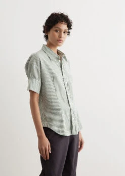 Striped Short Sleeve Shirt -Style Haven Shop womens incu 734 d84127c2 8643 4dd9 a7c7 dc374f62653a