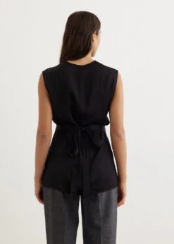 Toteme Twisted Satin Tie Top -Style Haven Shop womens incu 735 f22923f6 f599 401c 86d4 c91beddfee7e