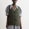 Ganni Quilt Boxy Vest