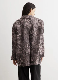 Ganni Rippled Jacquard Oversized Blazer -Style Haven Shop womens incu 742 02b1bb93 562c 4ff4 b444 270261c99875