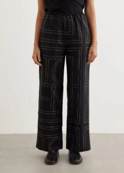 Toteme Monogram Silk Pyjama Pants -Style Haven Shop womens incu 747 0329b78d 559c 43db 9ee4 c8a5b1aeafcf