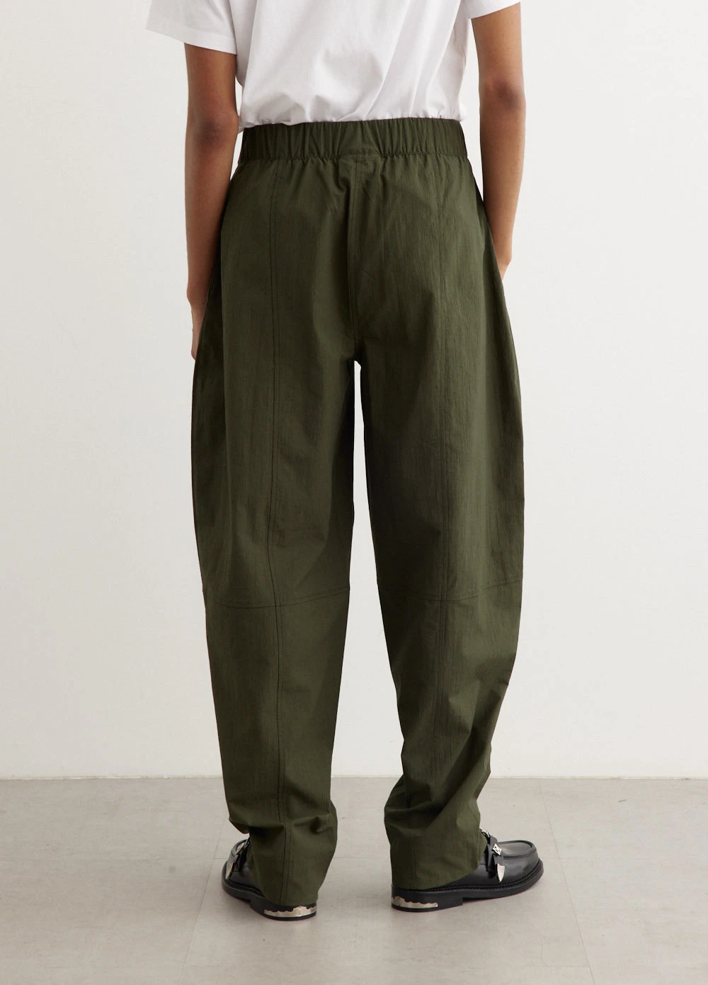 Ganni Elasticated Curve Pants 4 Ganni Elasticated Curve Pants - Image 4