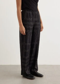 Toteme Monogram Silk Pyjama Pants -Style Haven Shop womens incu 753 cbff0637 2778 4965 b92f 6afa5b796ae0