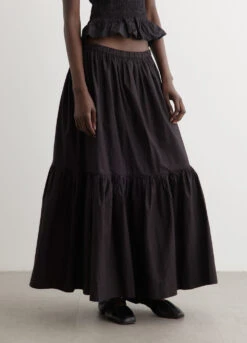 Ganni Maxi Flounce Skirt