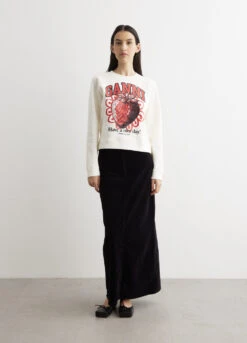 Ganni Isoli Raglan Strawberry Sweatshirt -Style Haven Shop womens incu 771 cdcf242b 5555 46f3 b259 65c04b3f5e7d