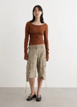 Acne Studios Ralanta Co Cargo Twill Shorts