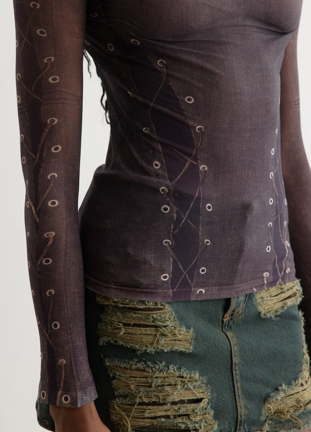 Acne Studios Denise Trompe L'Oeil Top 3 Acne Studios Denise Trompe L'Oeil Top - Image 3