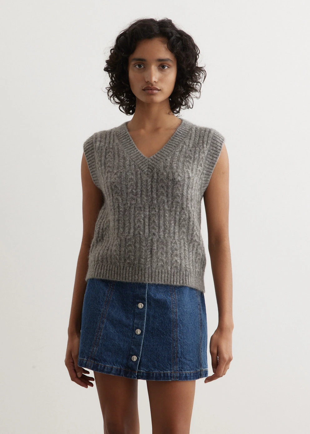 Fortune Cable Knit Vest 1 Fortune Cable Knit Vest