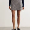 Ganni Check Mix Mini Skirt