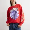 Ganni Isoli Mega Flower Oversized Sweatshirt