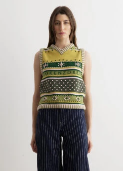 Fairisle Knitted Jumper Vest -Style Haven Shop womens incu 850 386213cd ab43 487b 8e71 dd70c891e78b