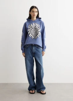Ganni Isoli Mega Flower Oversized Hoodie