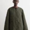 Ganni Quilt Long Coat