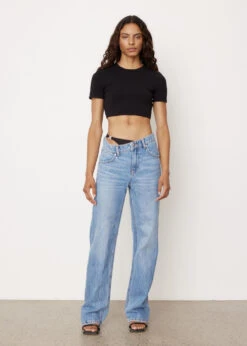 ALEXANDER WANG Skewed Logo Jacquard T-Shirt -Style Haven Shop womens incu 860 b4593f71 4177 407d 8617 4eee07e7ce22