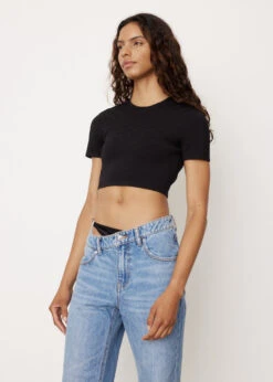 ALEXANDER WANG Skewed Logo Jacquard T-Shirt -Style Haven Shop womens incu 867 a3cc83de ba7d 46fc 8e63 72f2719751fd