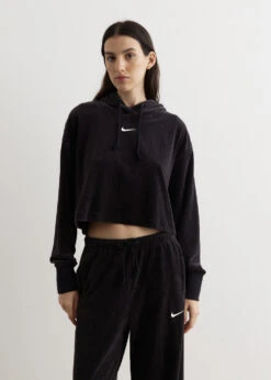 Nike Velour Crop Hoodie